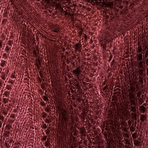 NWOT Sézane Angie Cardigan Burgundy - Size M - Picture 5 of 6